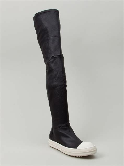 rick owens thigh boots.